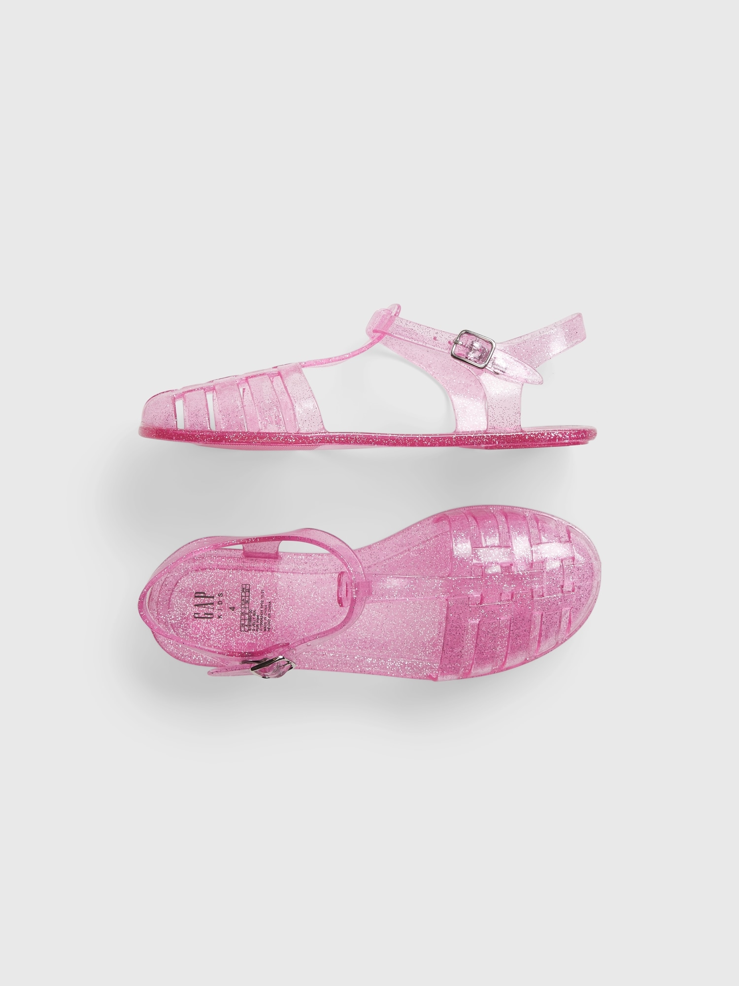Size 5 Clear Glitter Jelly Water Beach Shoes GAP Baby Girls 18-24 Months 