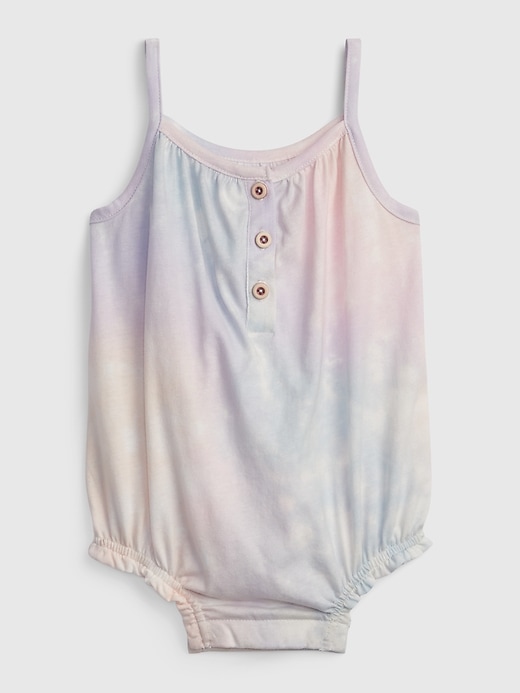 1 of 8 showing, with the color multi tie dye of product Baby Tie-Dye Bubble Shorty