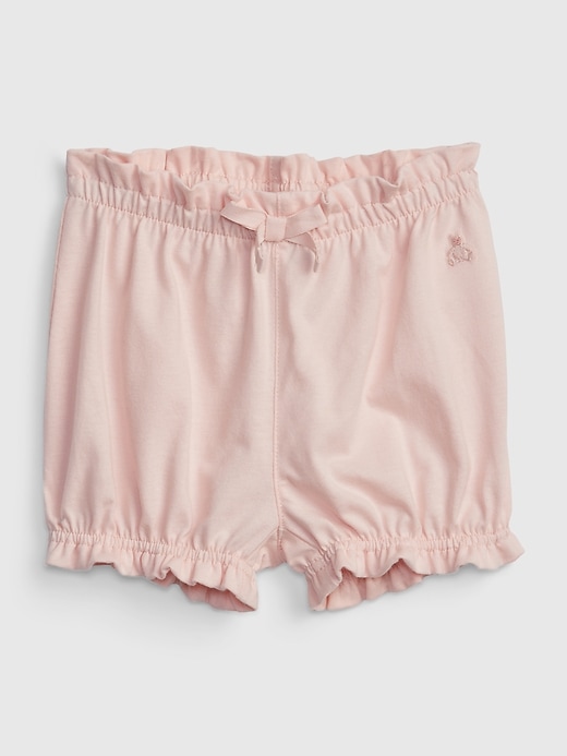 1 of 8 showing, with the color PINK CAMEO of product Baby Organic Cotton Mix and Match Pull-On Shorts