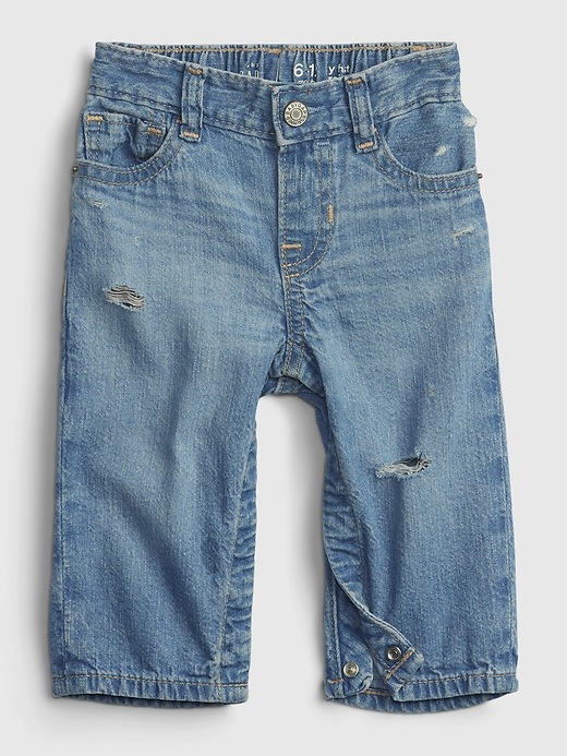 View large product image 1 of 3. Baby Organic Cotton '90s Loose Jeans