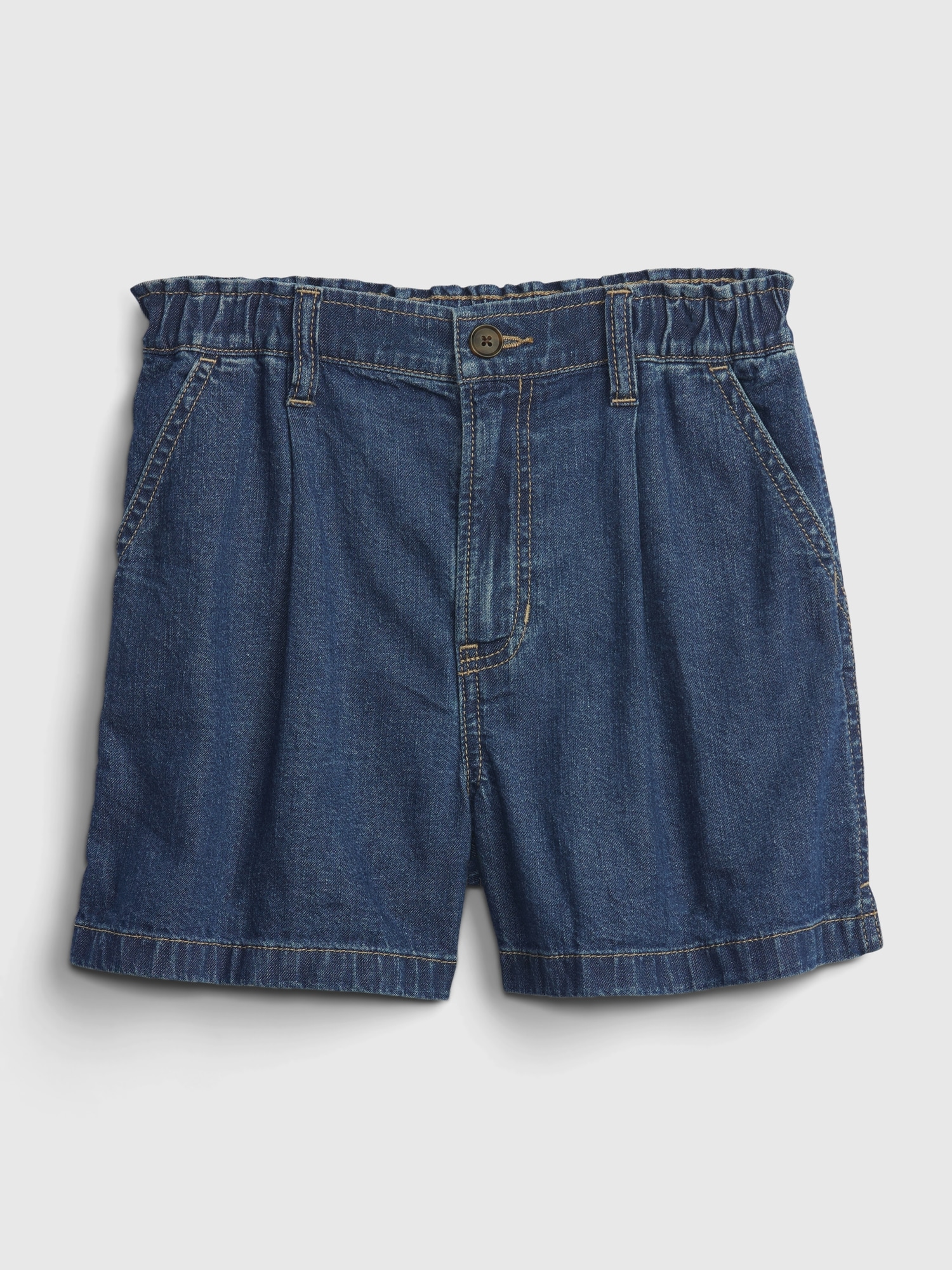 Gap Kids High Rise Pleated Shorts