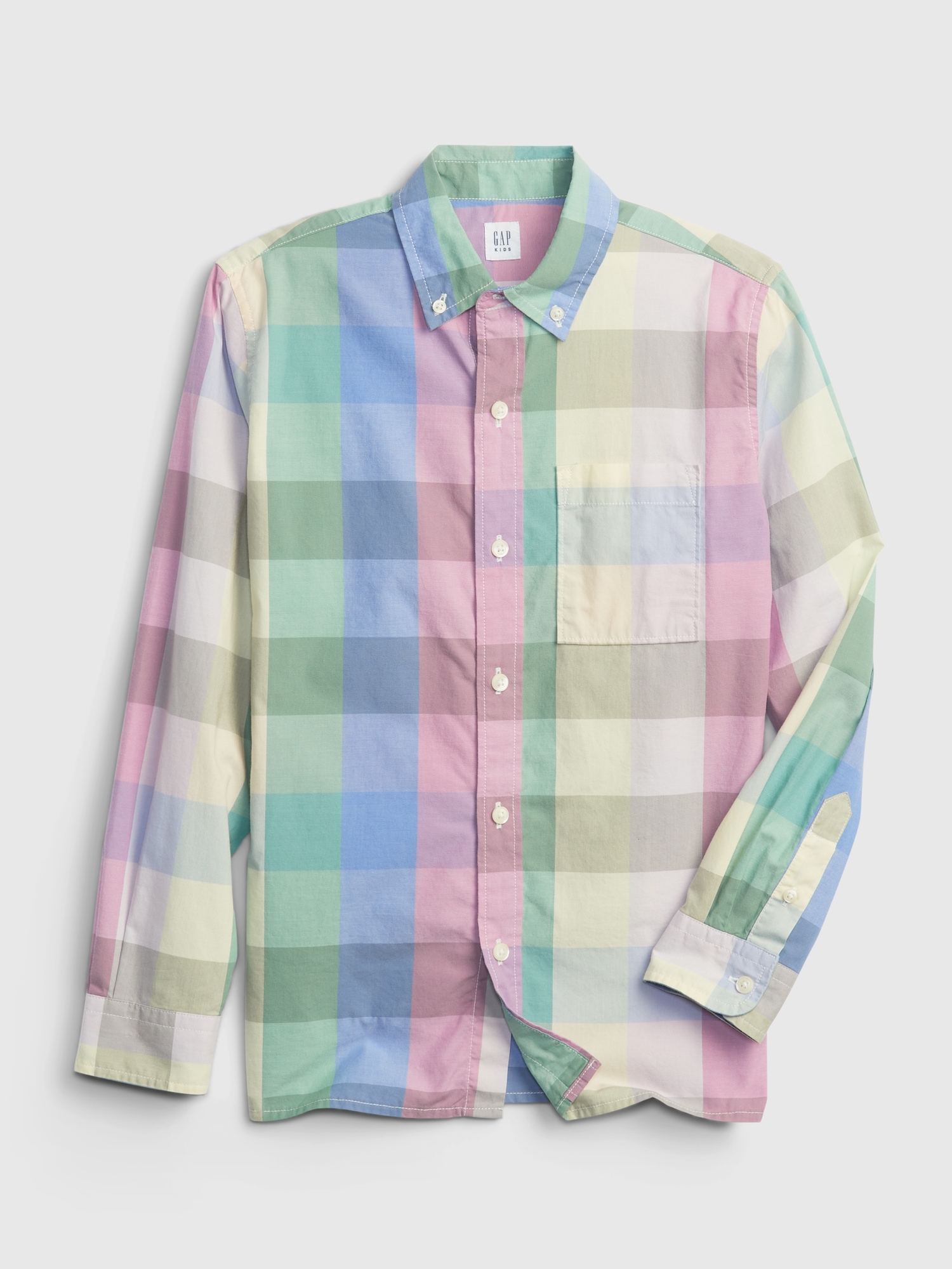 Kids Plaid ButtonDown Shirt Gap