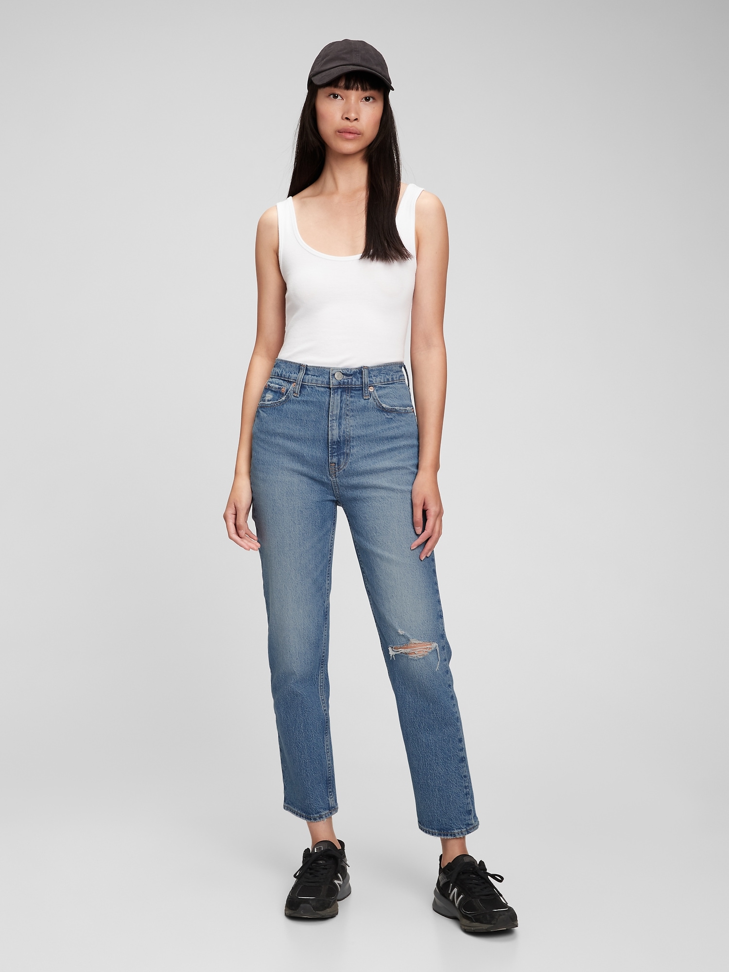 Sky High Rise Cheeky Straight Jeans | Gap