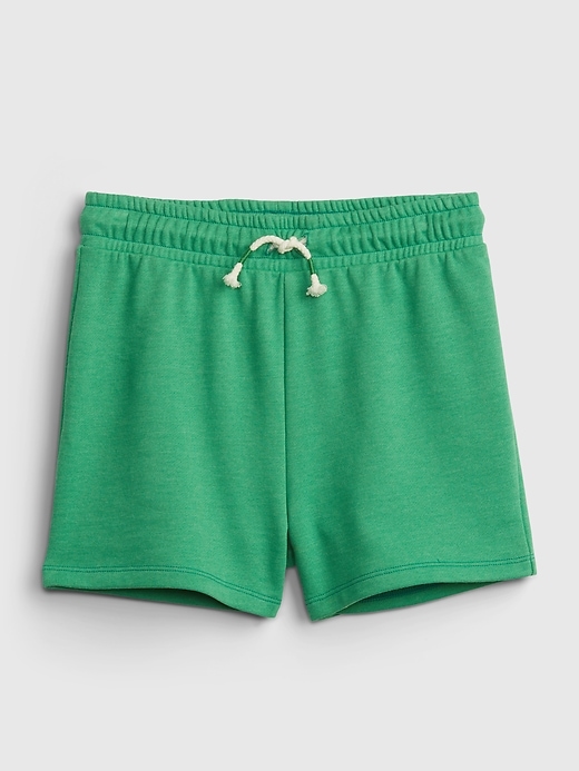 1 of 8 showing, with the color parrot green of product Kids High Rise Pull-On Shorts