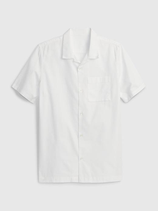 2 of 8 showing, with the color optic white of product Teen Oxford Shirt