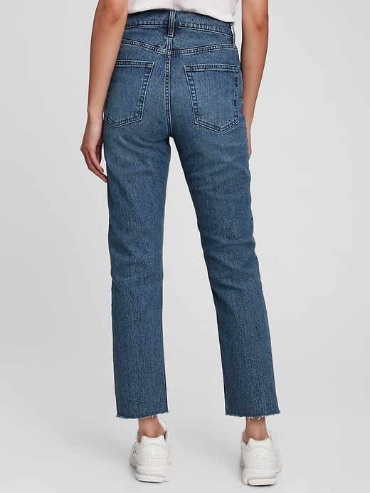 Sky High Rise Cheeky Straight Jeans with Washwell | Gap