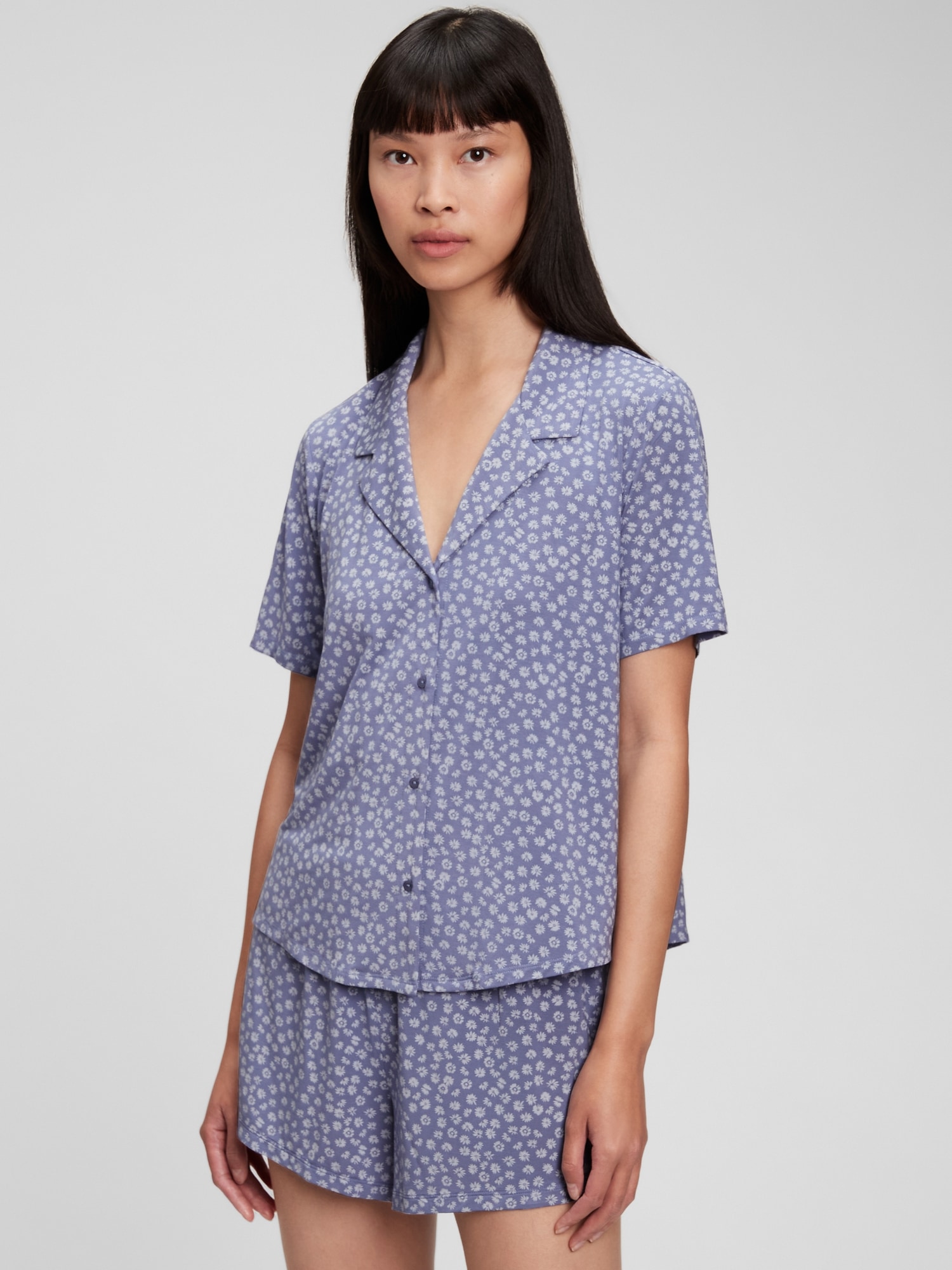 LENZING TENCEL Modal Pajama Shirt Gap
