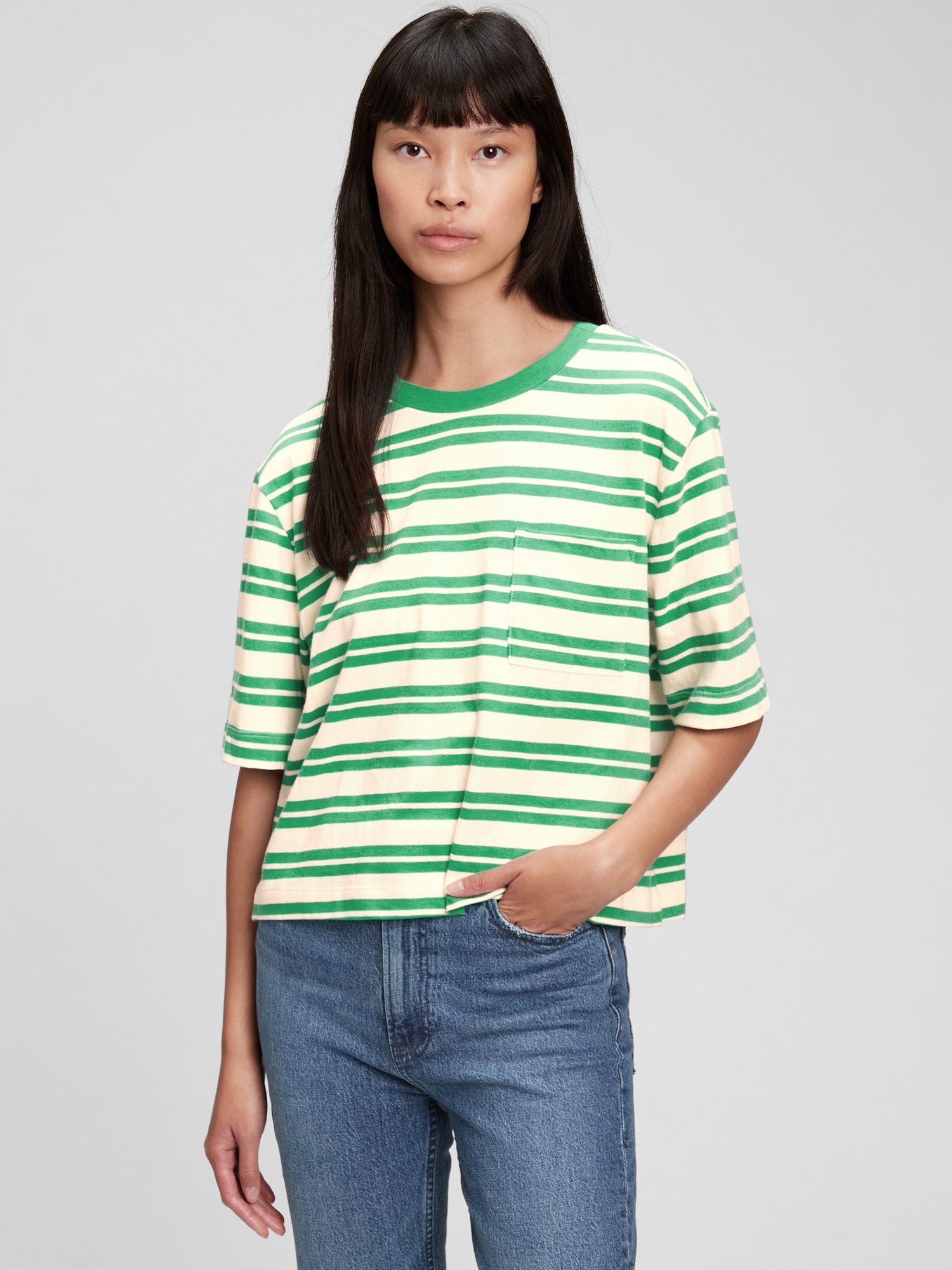 gap cropped t shirt