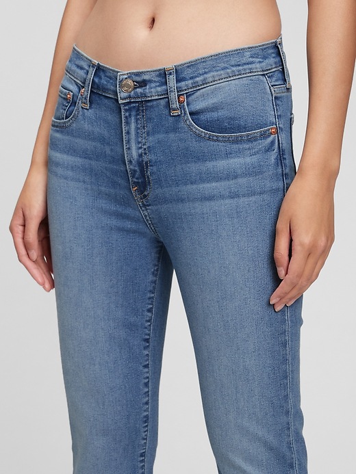Image number 3 showing, Mid Rise Classic Straight Jeans with Washwell