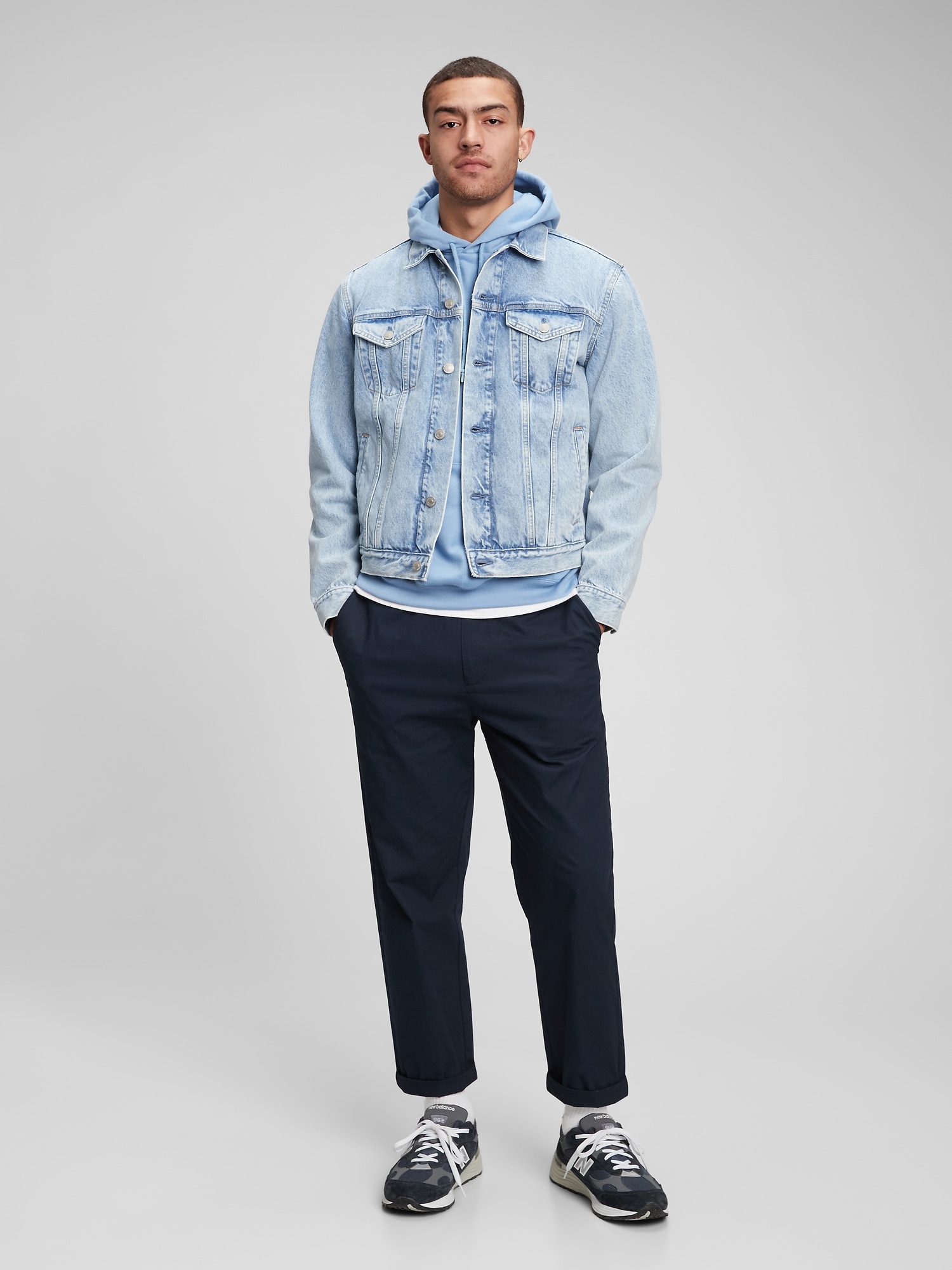 Gap Icon Denim Jacket With Washwell In Light Wash