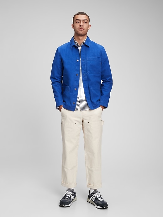 GAP チョアコート　ワークジャケット　ダック　ネイビー　ダークブルー　Mサイズ GAP チョアコート ワークジャケット ダック ネイビー ダーク