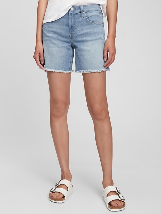 5" Mid Rise Denim Shorts with Washwell Gap