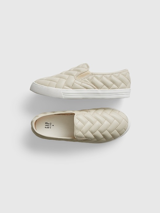 View large product image 1 of 1. Kids Quilted Slip-On Shoes