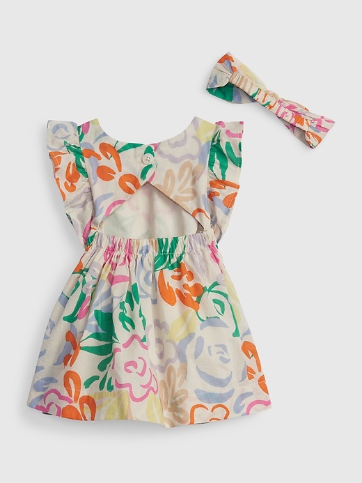 2 of 8 showing, with the color spring floral of product Baby Dress Set