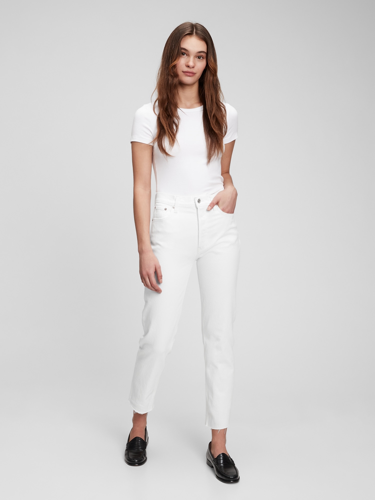 Gap womens white jeans deals