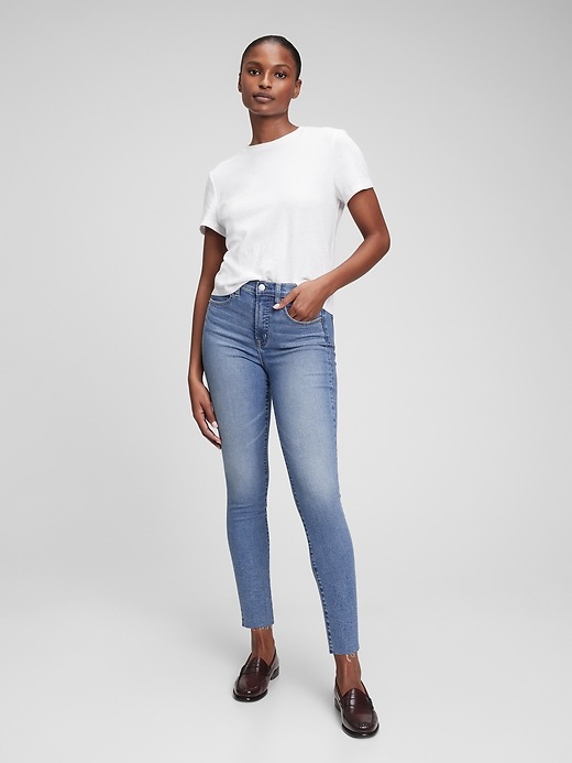 Image number 1 showing, High Rise True Skinny Jeans with Washwell