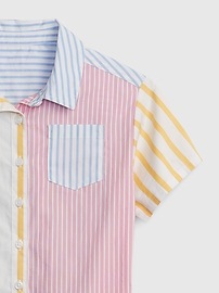 Toddler Mix-Stripe Shirtdress