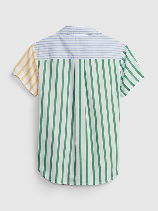 Image number 2 showing, Toddler Mix-Stripe Shirtdress