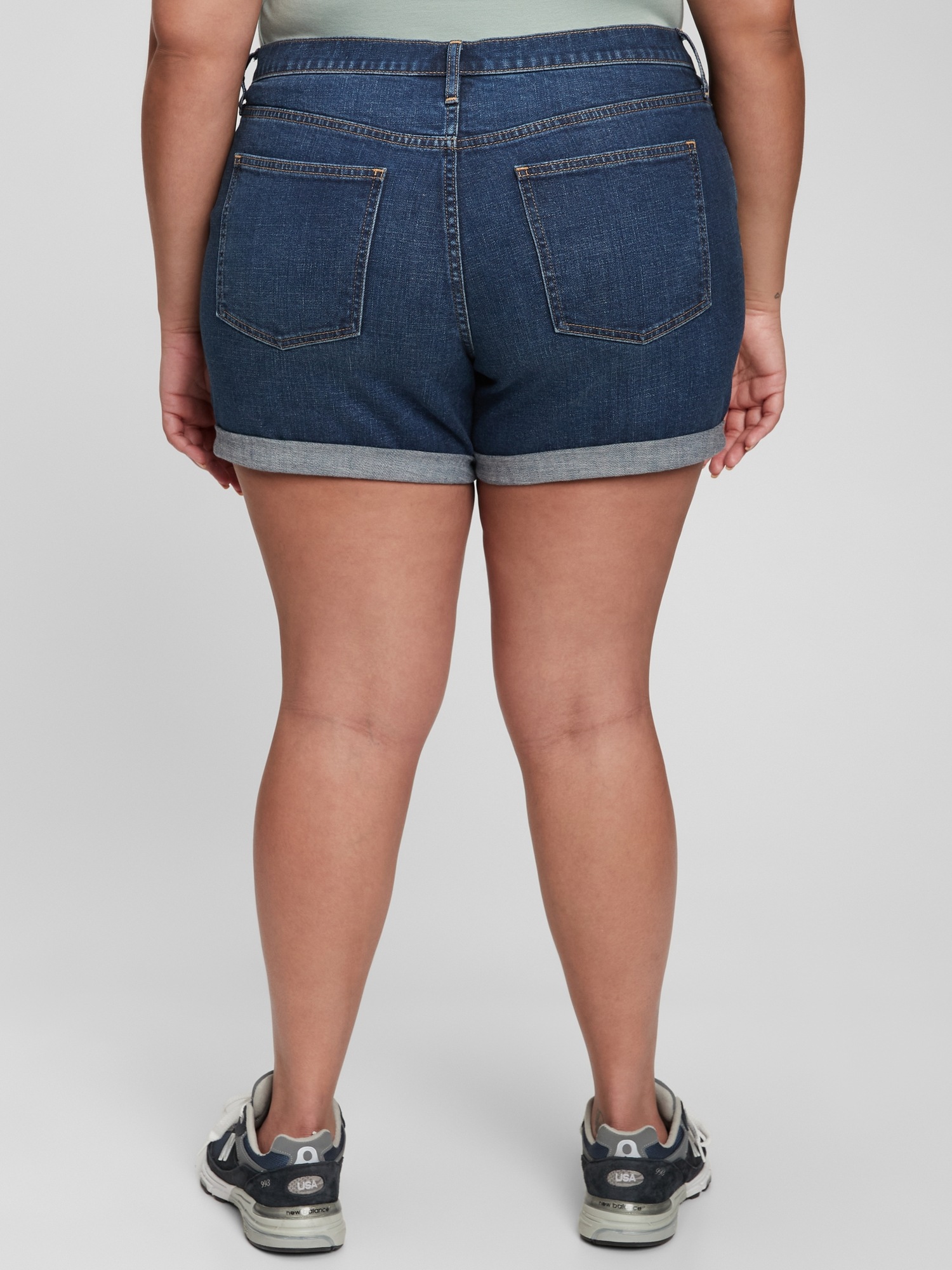 Mid Rise Denim Shorts with Washwell | Gap