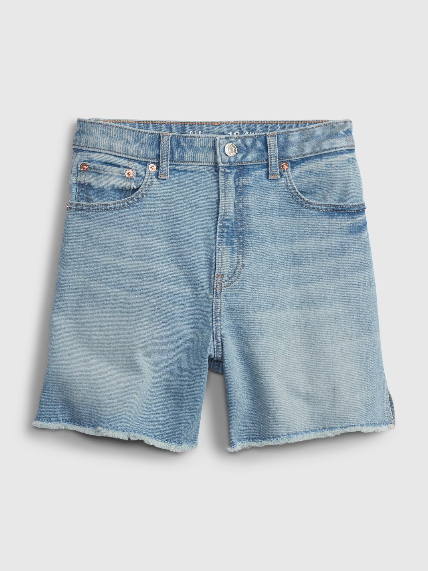 Teen Sky High Rise Denim Shorts | Gap