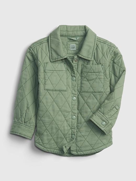 Gap quilted shirt jacket online
