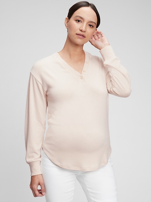 Maternity Softspun Henley T-Shirt