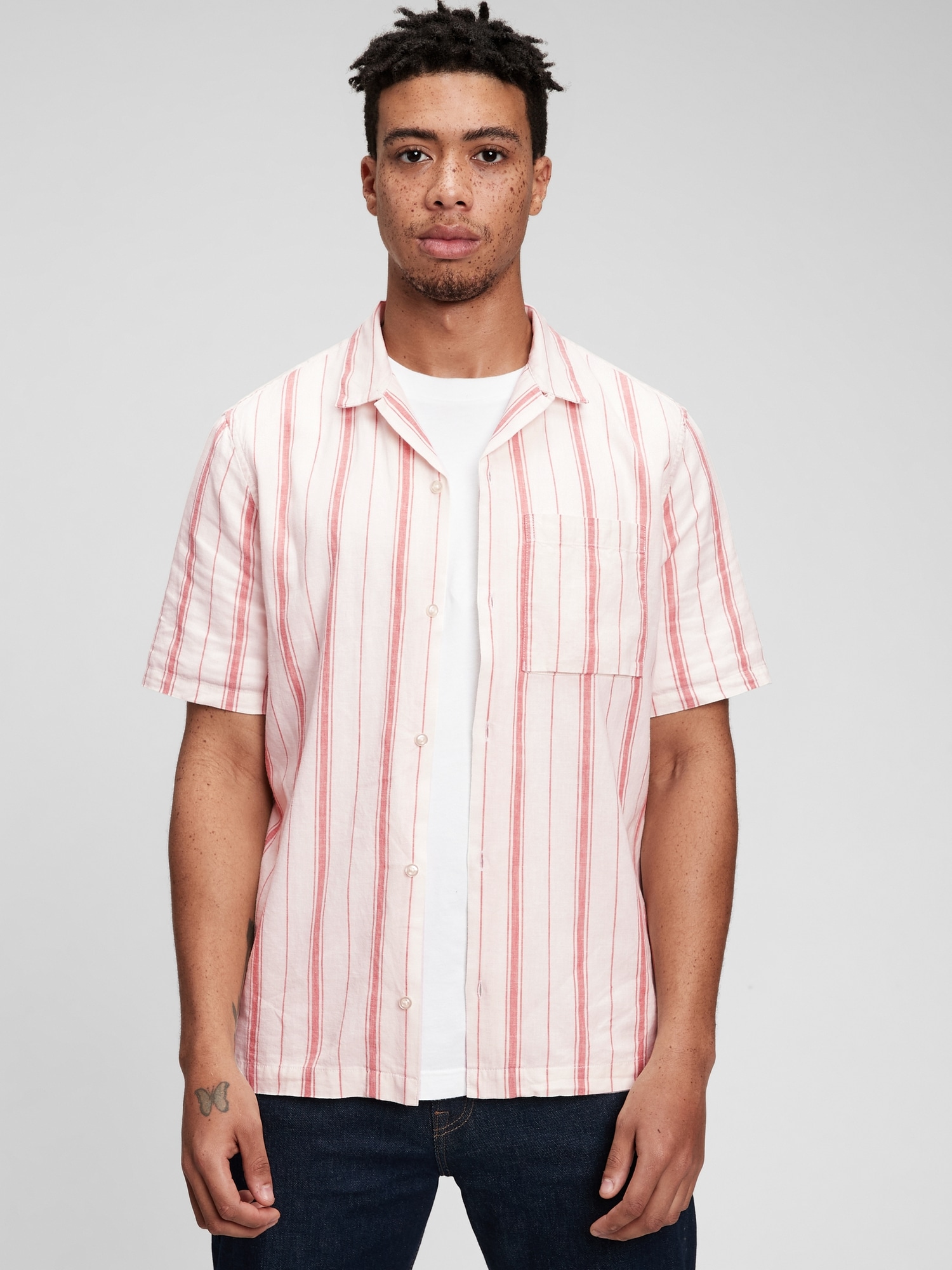 LinenCotton Vacay Shirt Gap