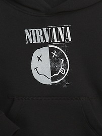 View large product image 3 of 3. Toddler &#124 Nirvana Graphic Hoodie