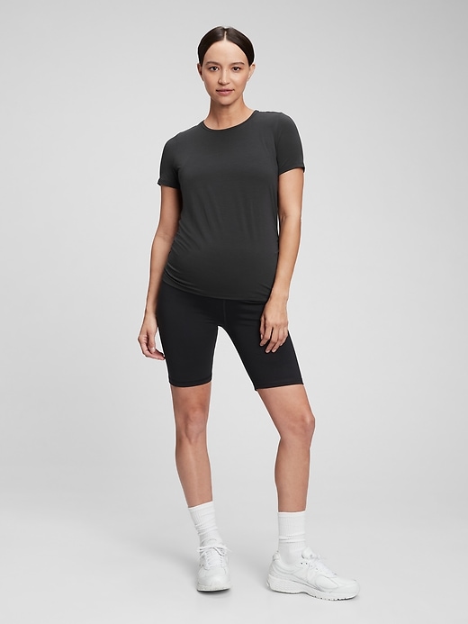 Image number 1 showing, Maternity GapFit Breathe Side Shirring T-Shirt