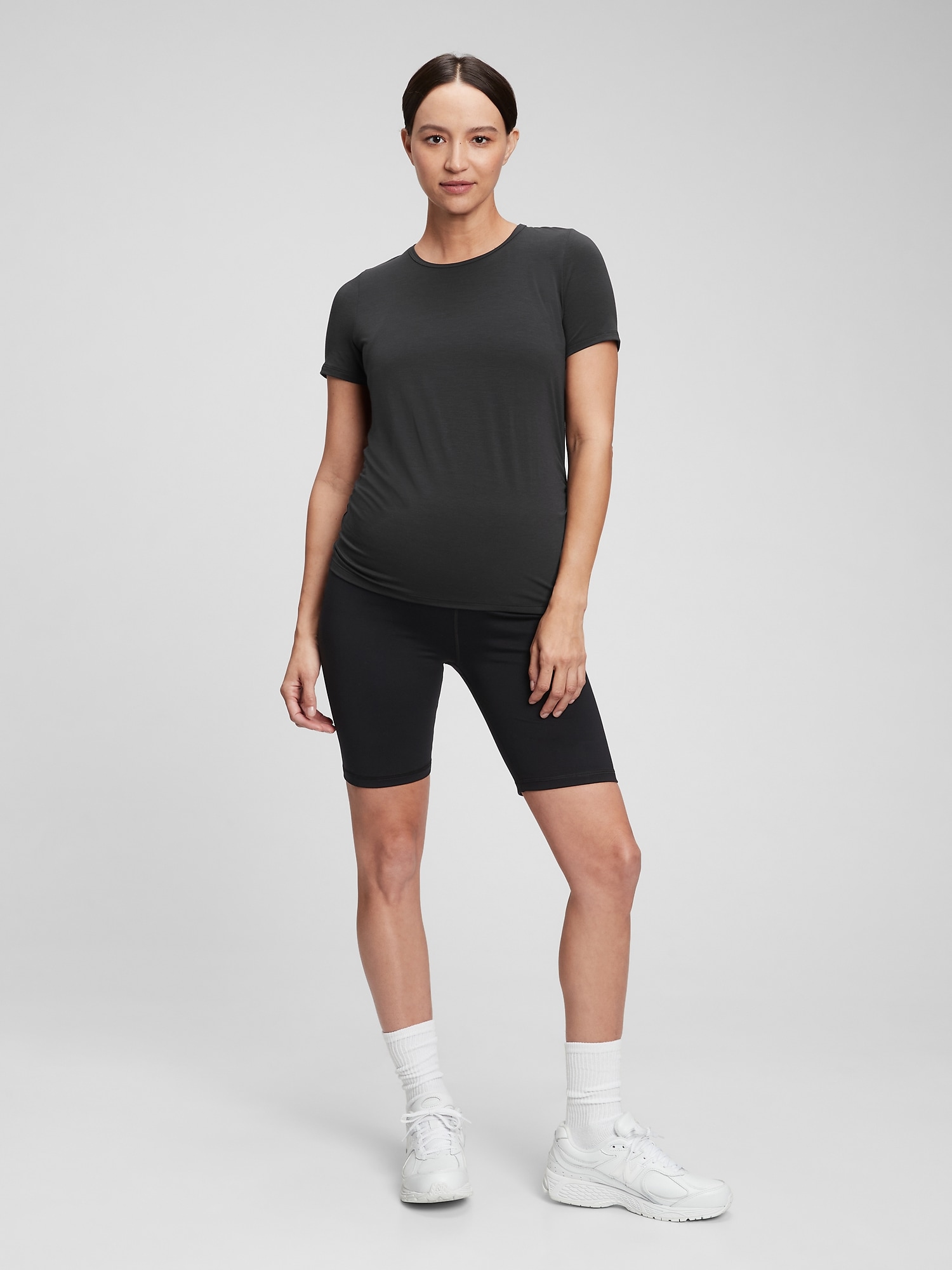 Gap - Maternity GapFit Breathe Side Shirring T-Shirt black