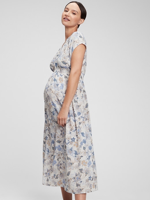 Image number 3 showing, Maternity Empire Waist Midi Dress
