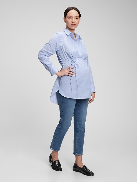 Image number 1 showing, Maternity Popover Shirt
