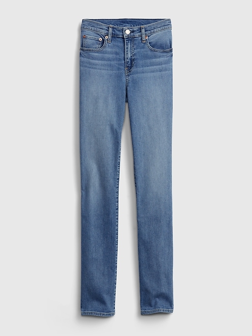 Image number 6 showing, Mid Rise Classic Straight Jeans with Washwell