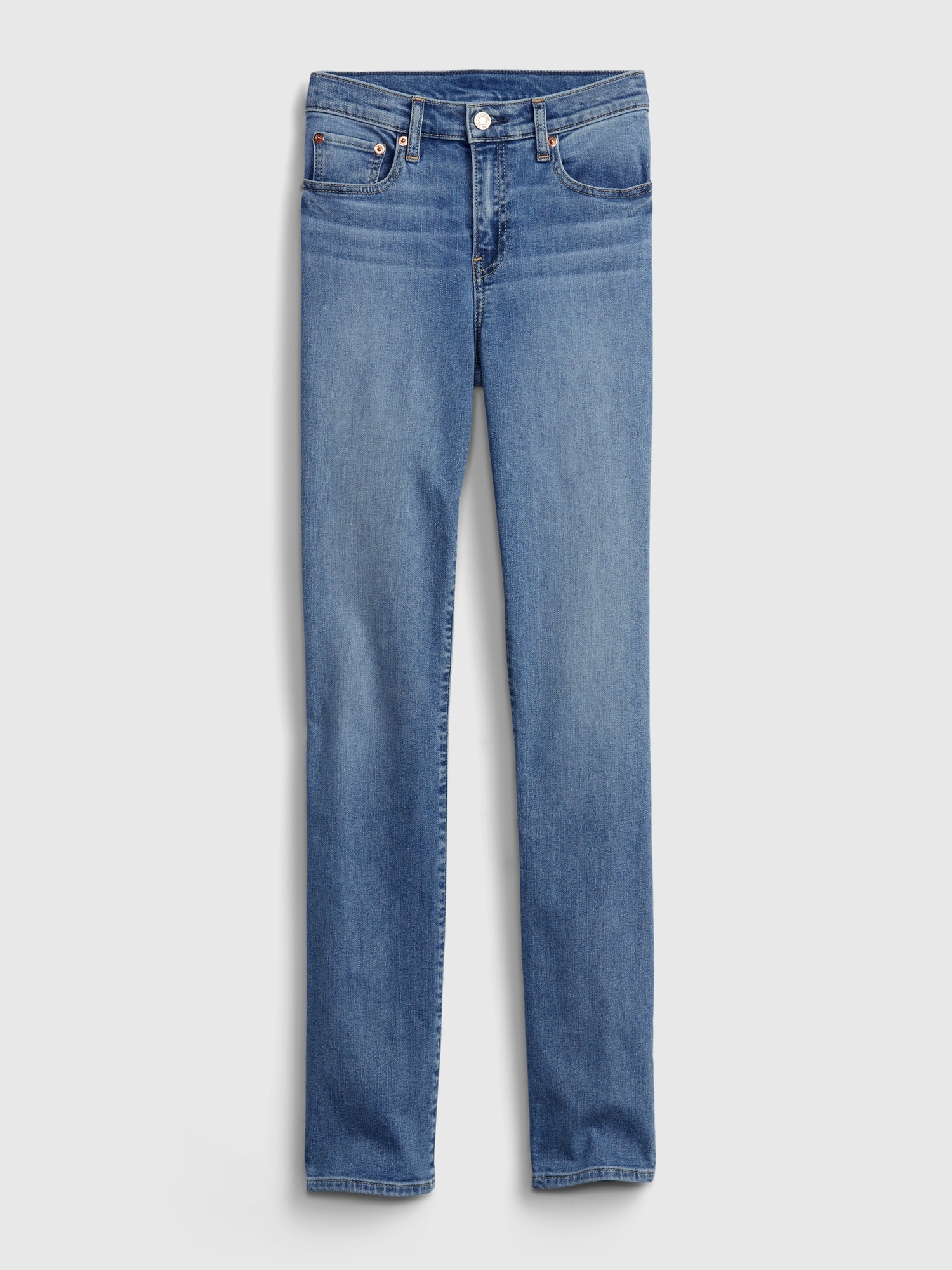 Mid Rise Classic Straight Jeans with Washwell | Gap