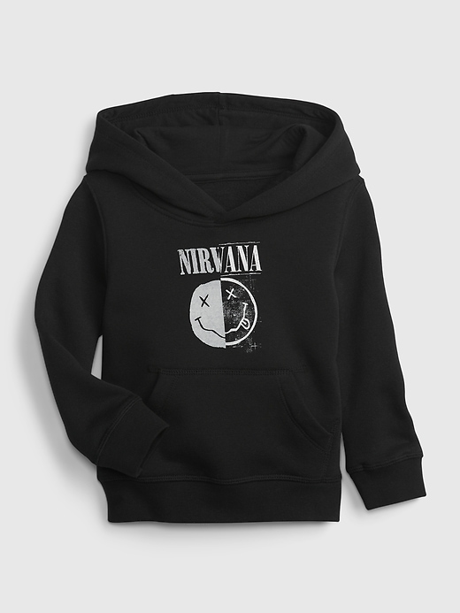 View large product image 1 of 3. Toddler &#124 Nirvana Graphic Hoodie