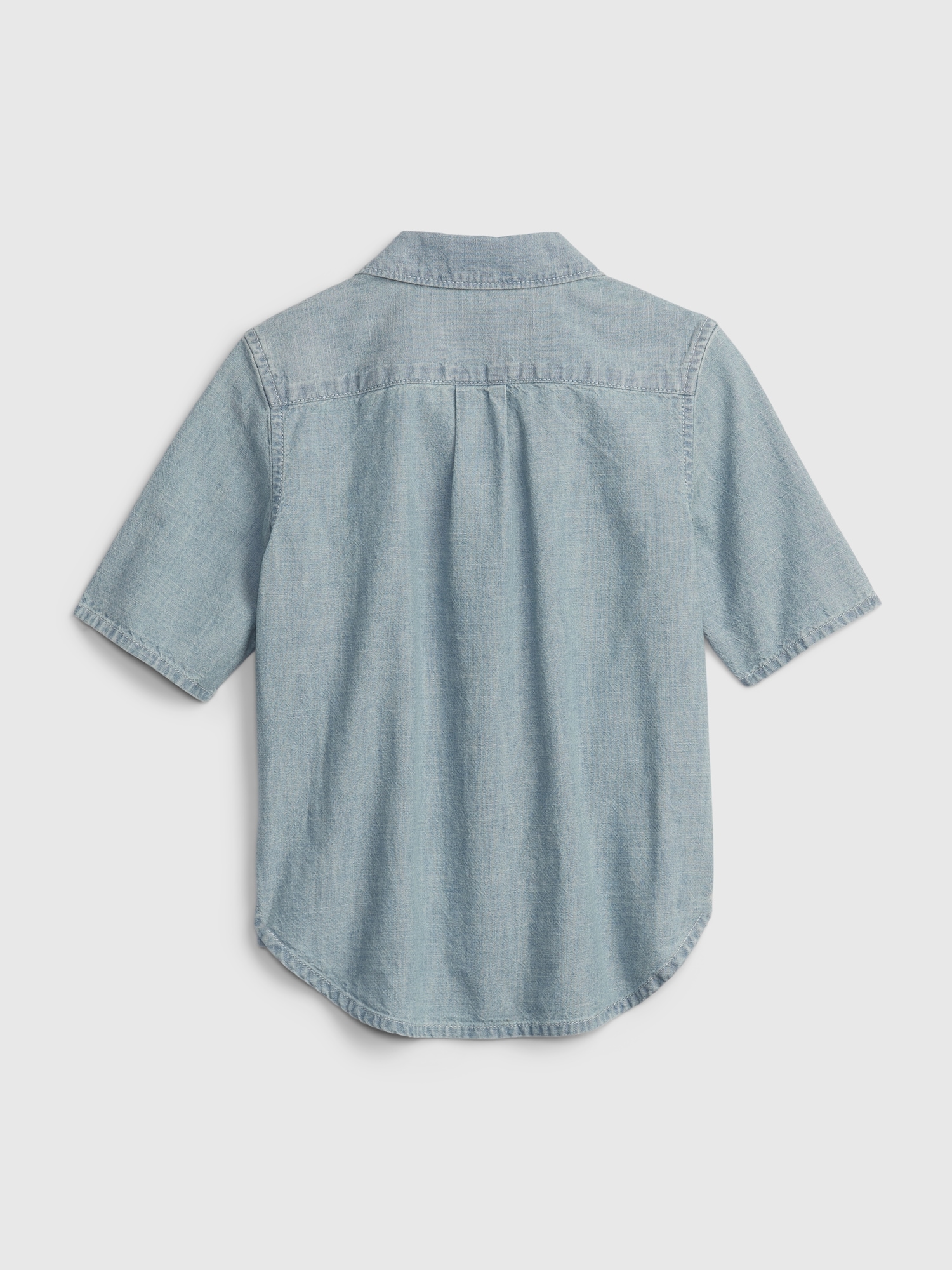 Toddler Denim ButtonDown Shirt with Washwell Gap