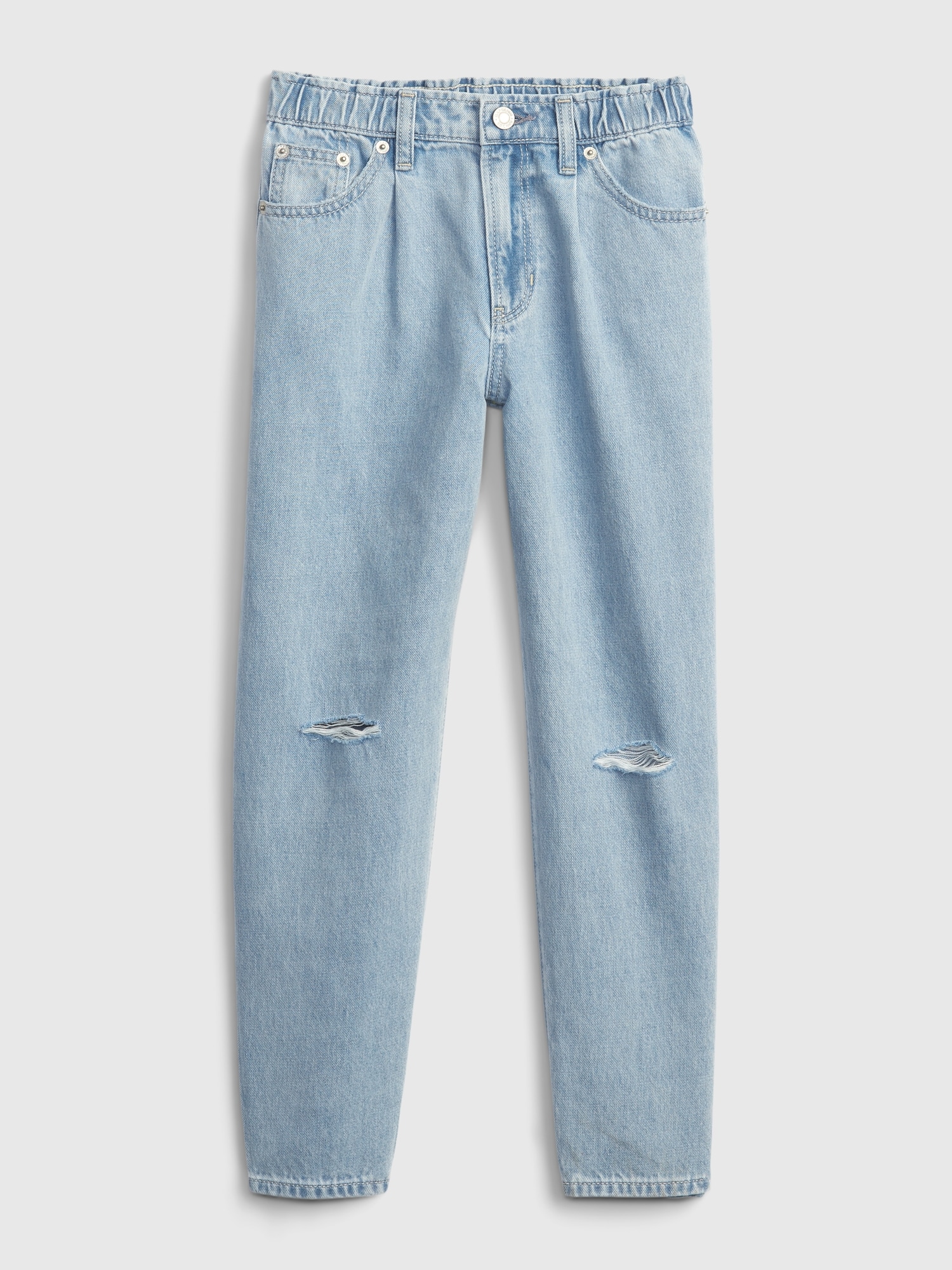 Gap Kids High Rise Barrel Jeans with Washwell