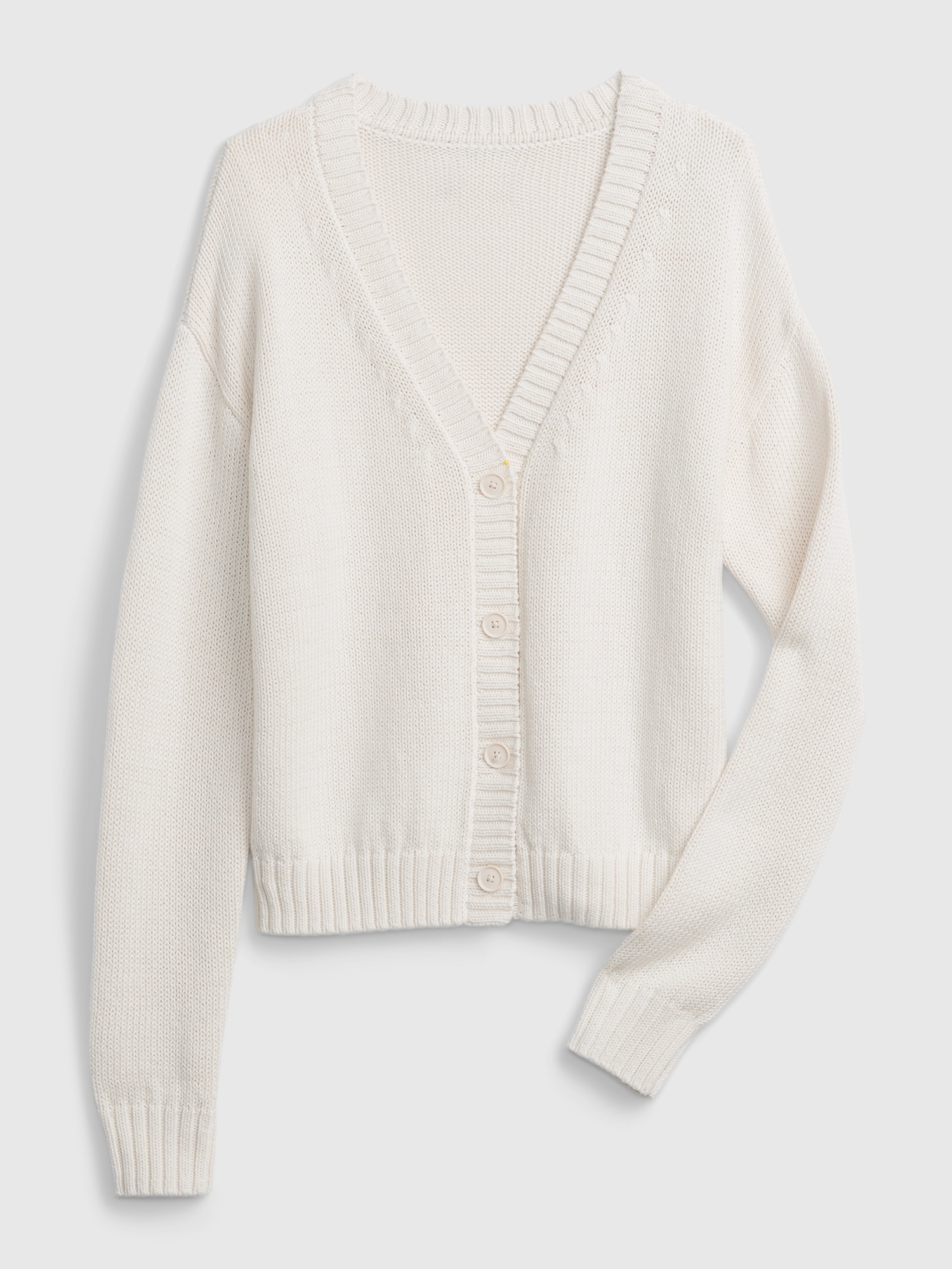 Cotton-Linen Button-Front Cardigan | Gap