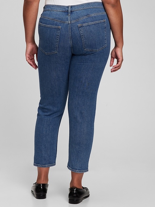 Image number 5 showing, High Rise Cheeky Straight Jeans with Washwell