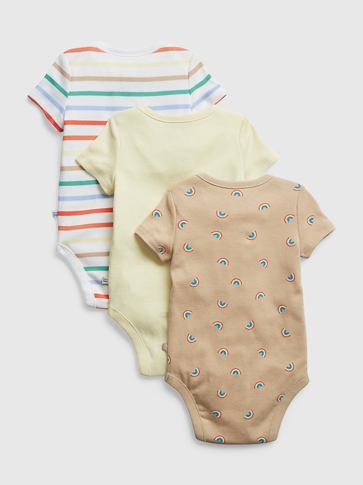 Image number 2 showing, Baby Print Short Sleeve Bodysuit (3-Pack)