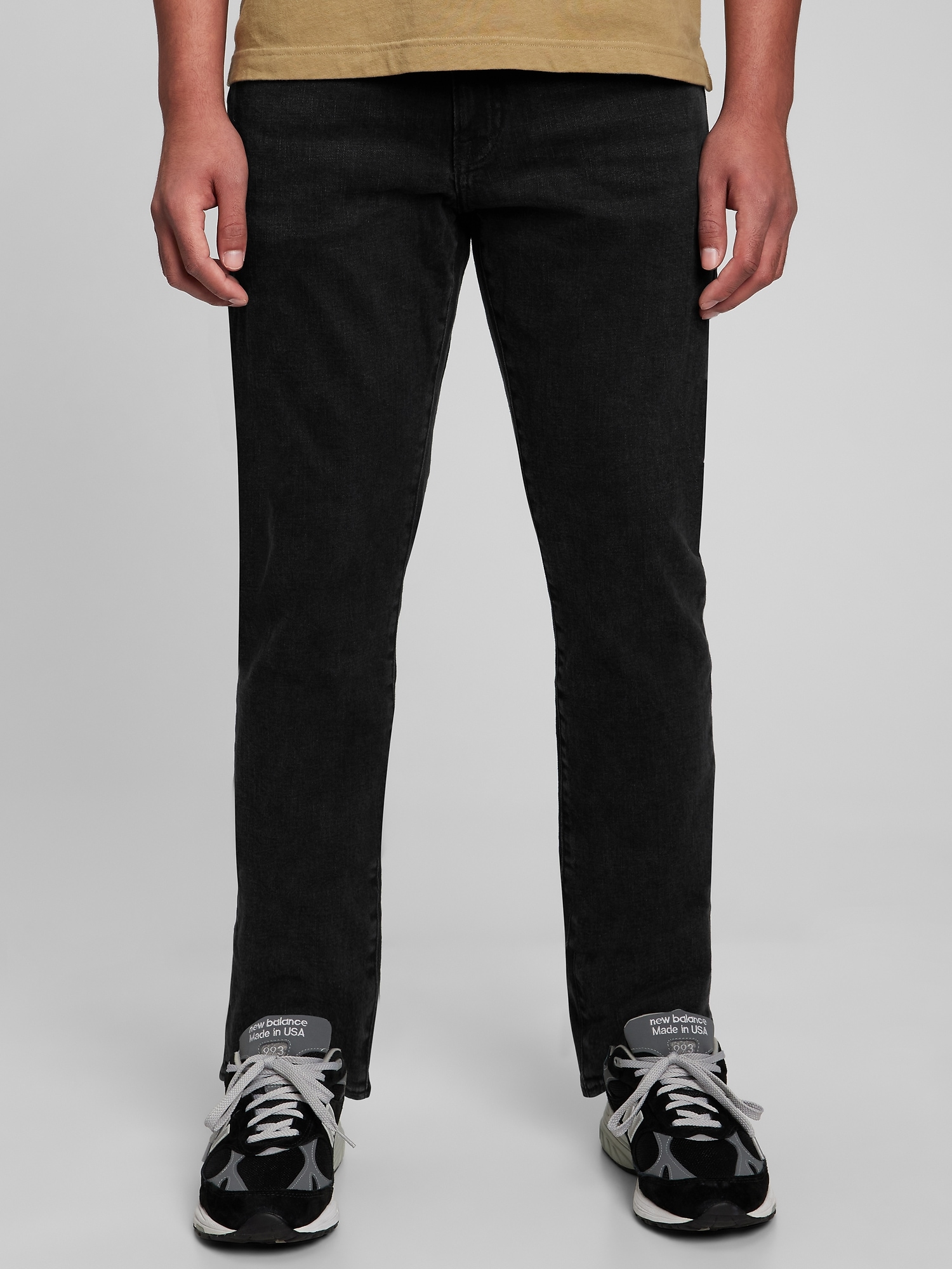 Gap Everyday Slim Jeans In Flex With Washwell In Washed Black