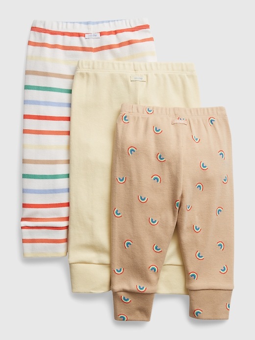 2 of 8 showing, with the color new sand of product Baby Pull-On Pants (3-Pack)