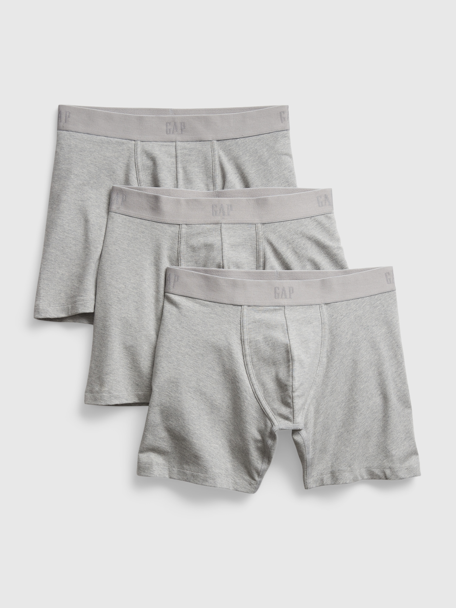 Gap 5" Boxer Briefs (3-pack) In Medium Gray