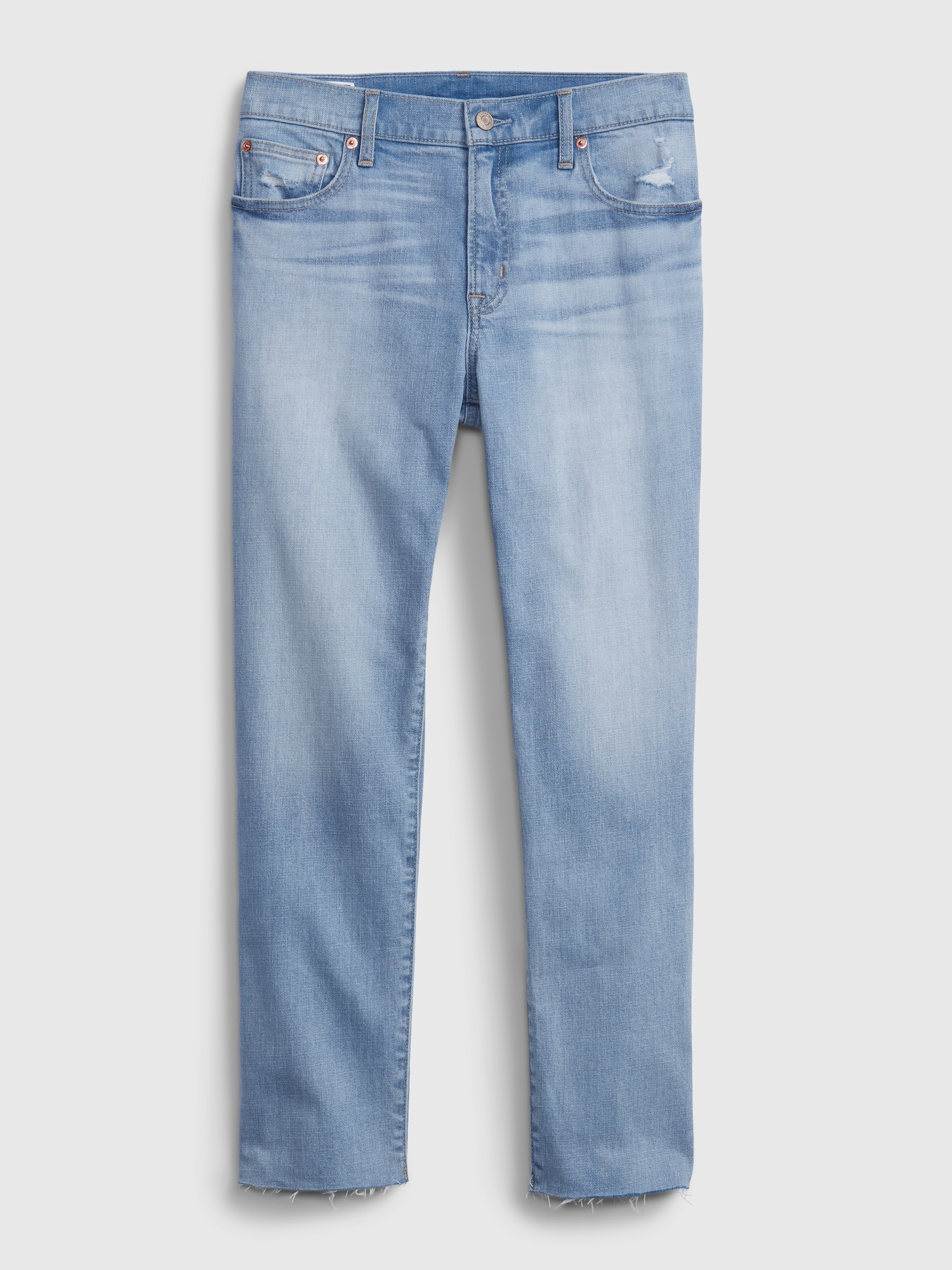 Mid Rise Girlfriend Jeans with Washwell | Gap