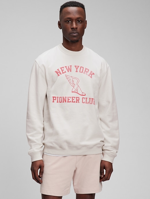 View large product image 1 of 1. Gap x New York Pioneer Club Crewneck Sweatshirt