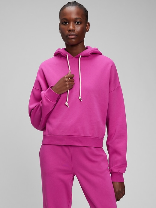 Vintage Soft Cropped Hoodie
