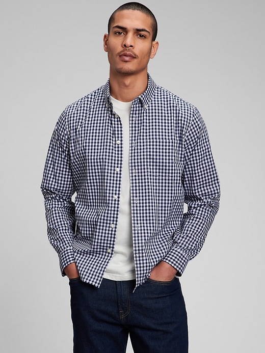 Image number 6 showing, All-Day Poplin Shirt in Untucked Fit