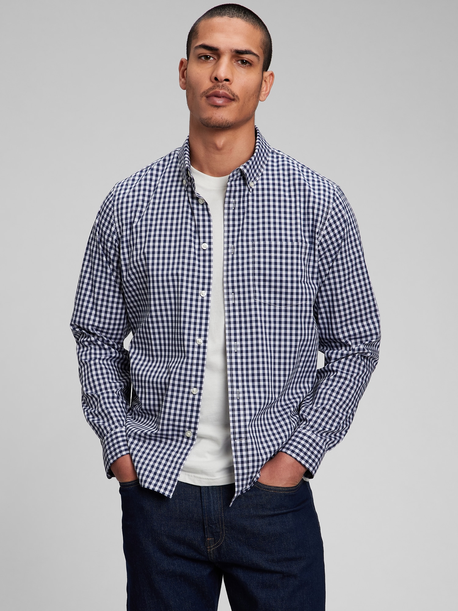 All-Day Poplin Shirt in Untucked Fit