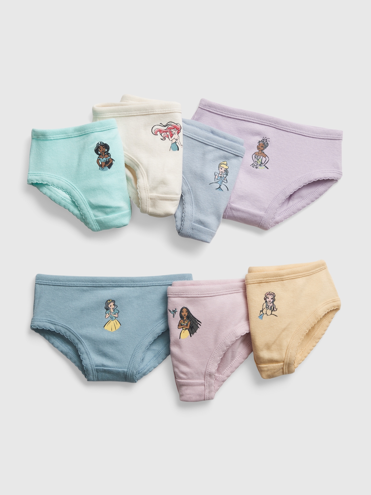 Disney's Princesses 7-Pack Cotton Underwear, Toddler Girls