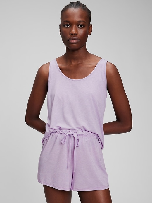 1 of 8 showing, with the color purple lavender of product Breathe Support Tank Top